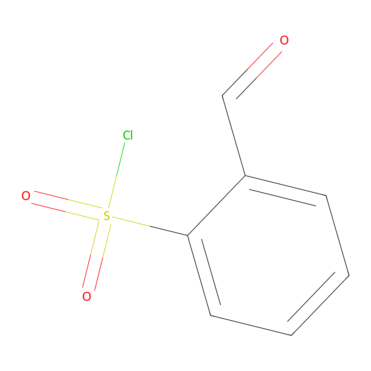 o-Formylbenzenesulfonyl chloride molecular structure, CAS 21639-41-8