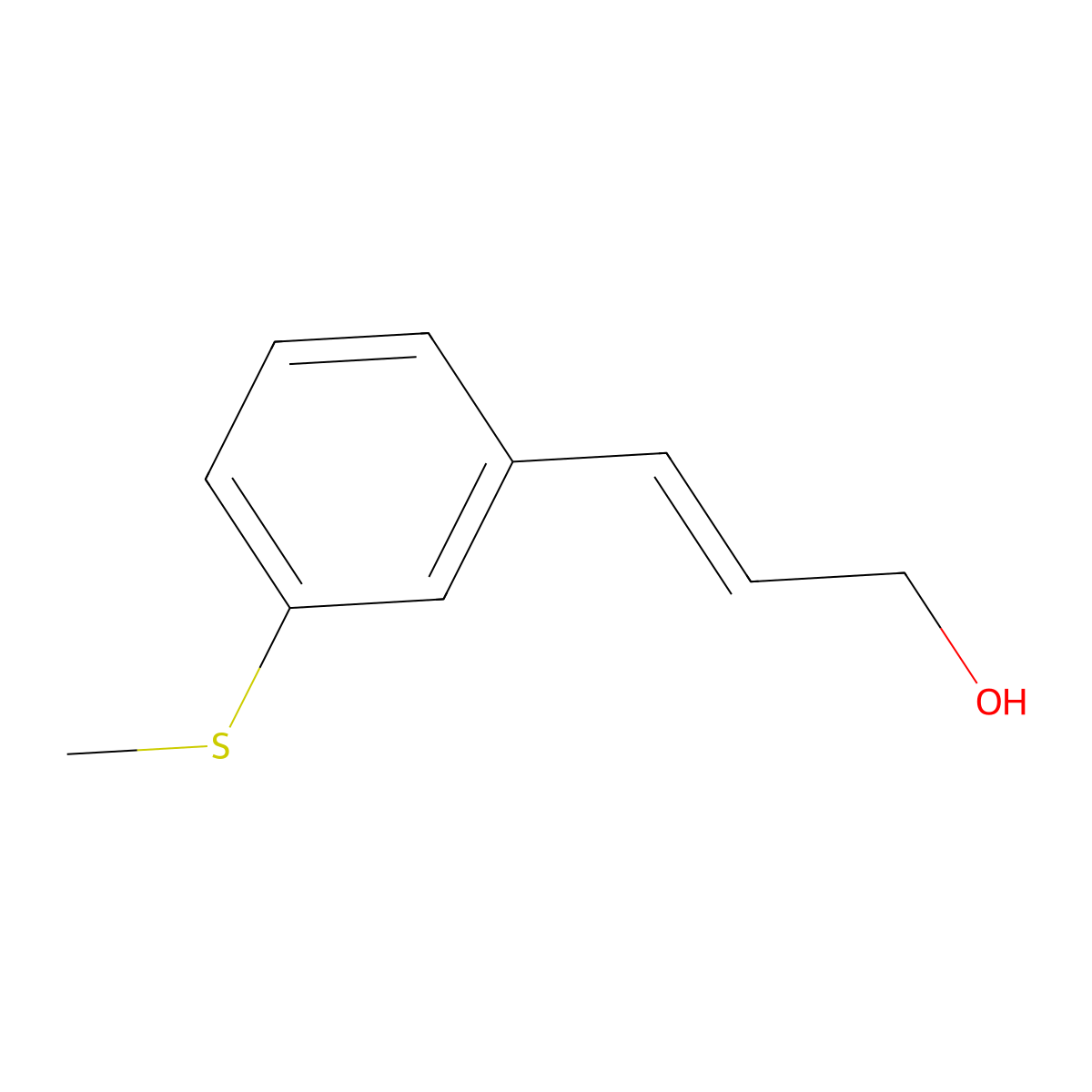 3-[3-(Methylsulfanyl)phenyl]prop-2-en-1-ol molecular structure, CAS 2163913-67-3