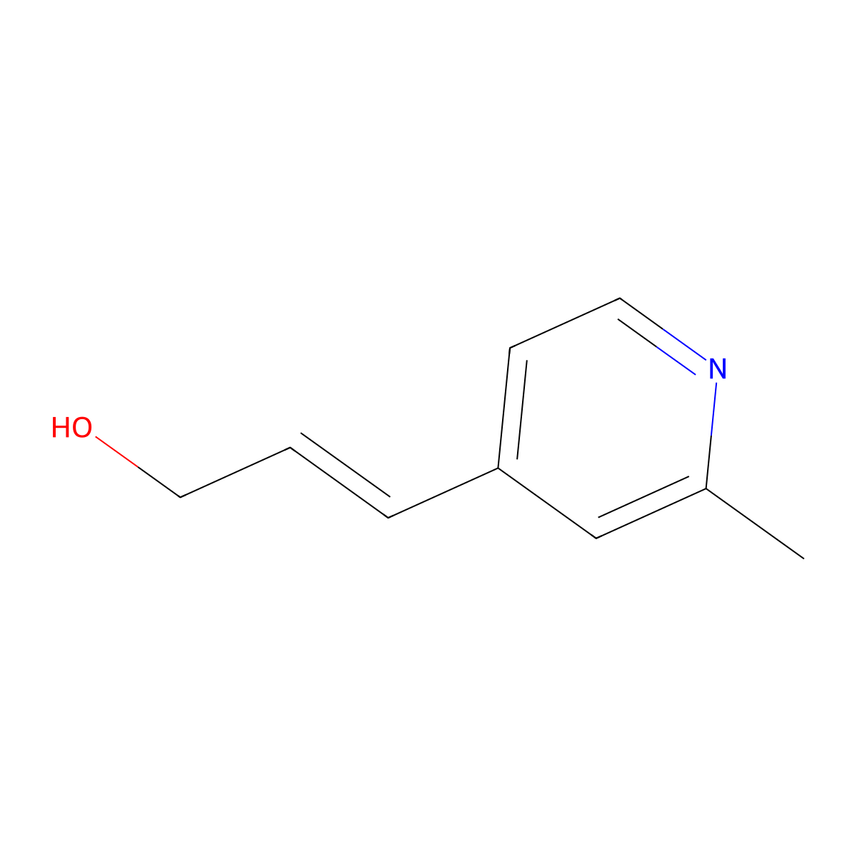3-(2-Methylpyridin-4-yl)prop-2-en-1-ol molecular structure, CAS 2163925-52-6