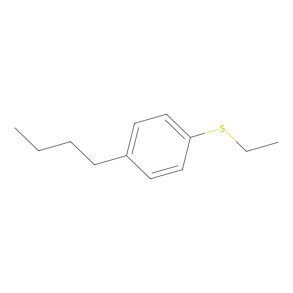 1-n-Butyl-4-(ethylthio)benzene molecular structure, CAS 216393-65-6