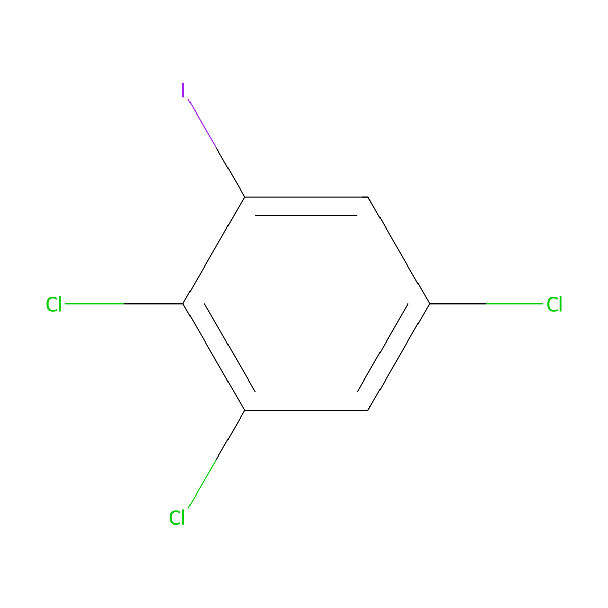 1,2,5-Trichloro-3-iodobenzene molecular structure, CAS 216393-66-7