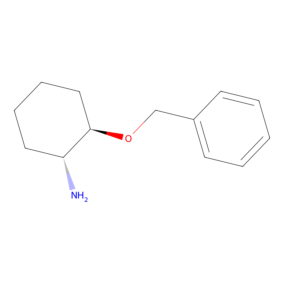 (1R,2R)-trans-2-Benzyloxy-cyclohexylamine molecular structure, CAS 216394-06-8