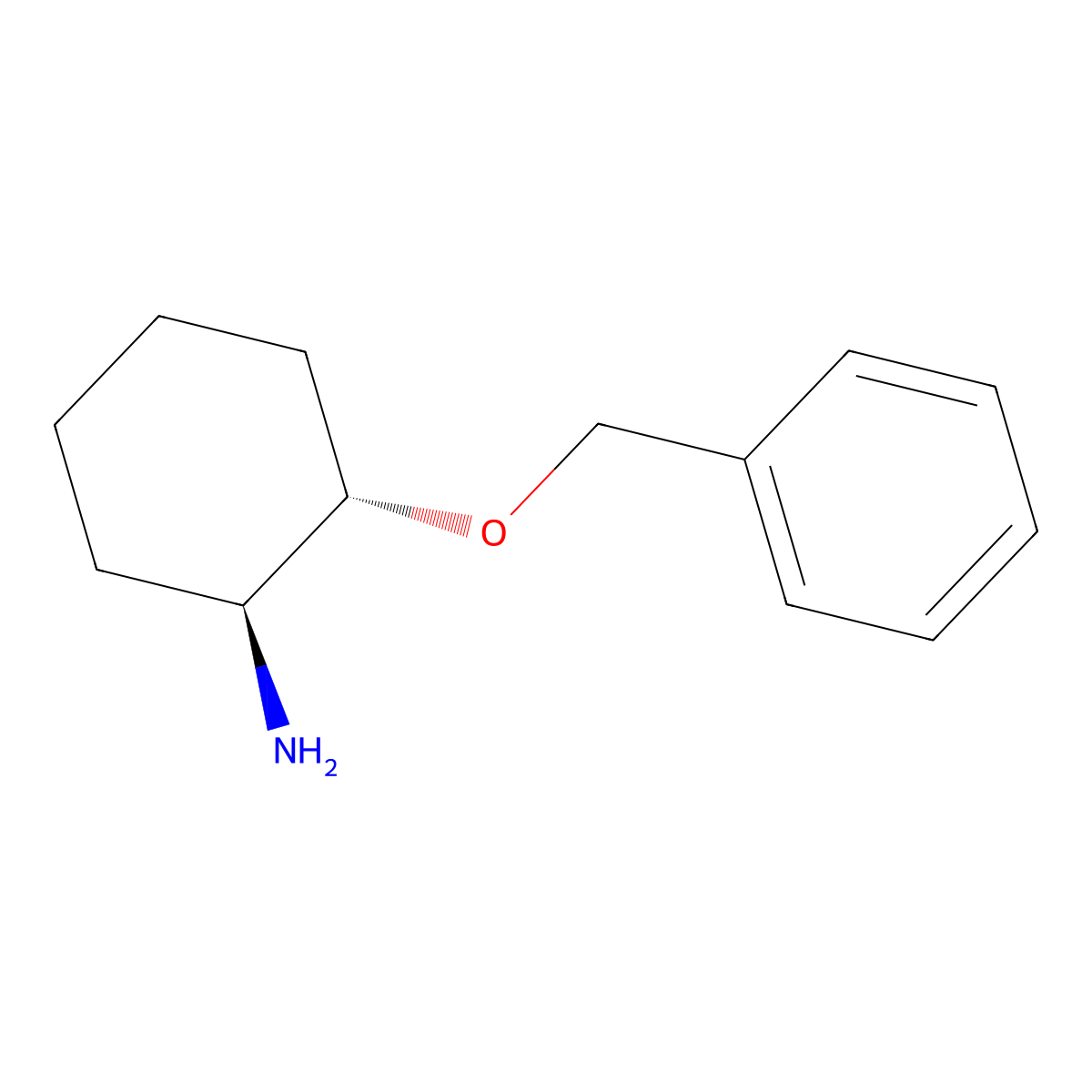 (1S,2S)-trans-2-Benzyloxy-cyclohexylamine molecular structure, CAS 216394-07-9