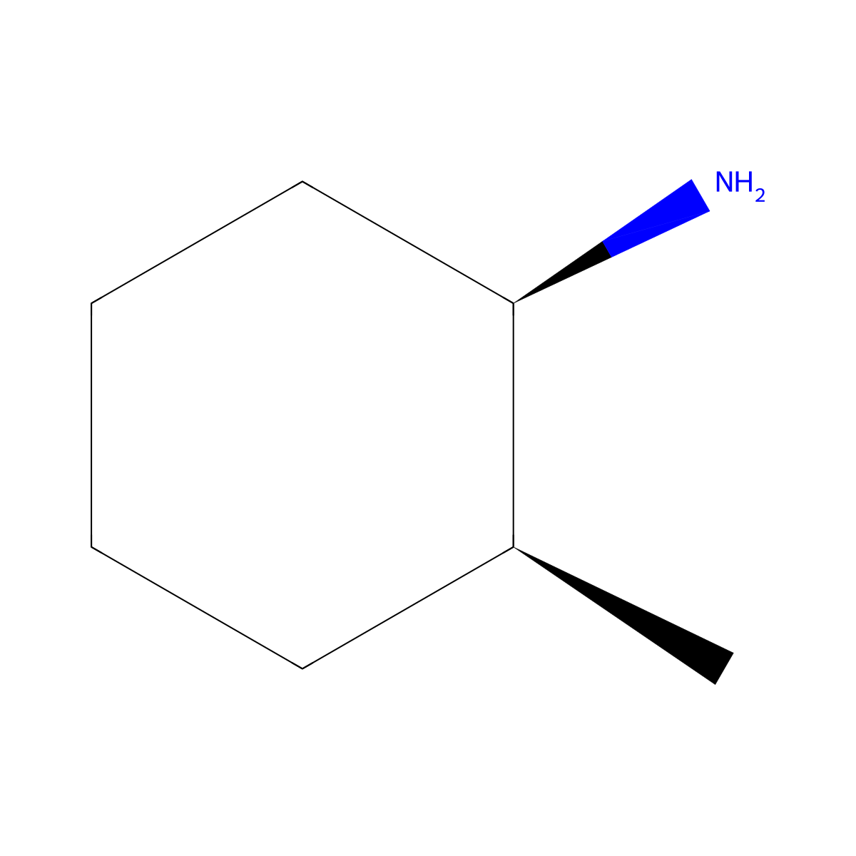 2-Methylcyclohexylamine, (1R,2S)- molecular structure, CAS 2164-19-4