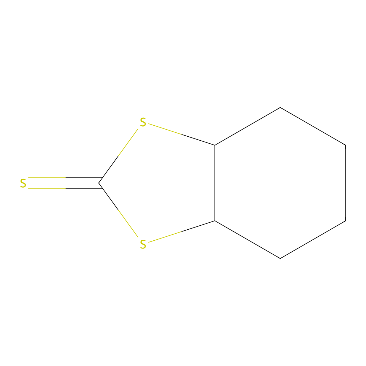 Hexahydro-1,3-benzodithiole-2-thione molecular structure, CAS 2164-87-6