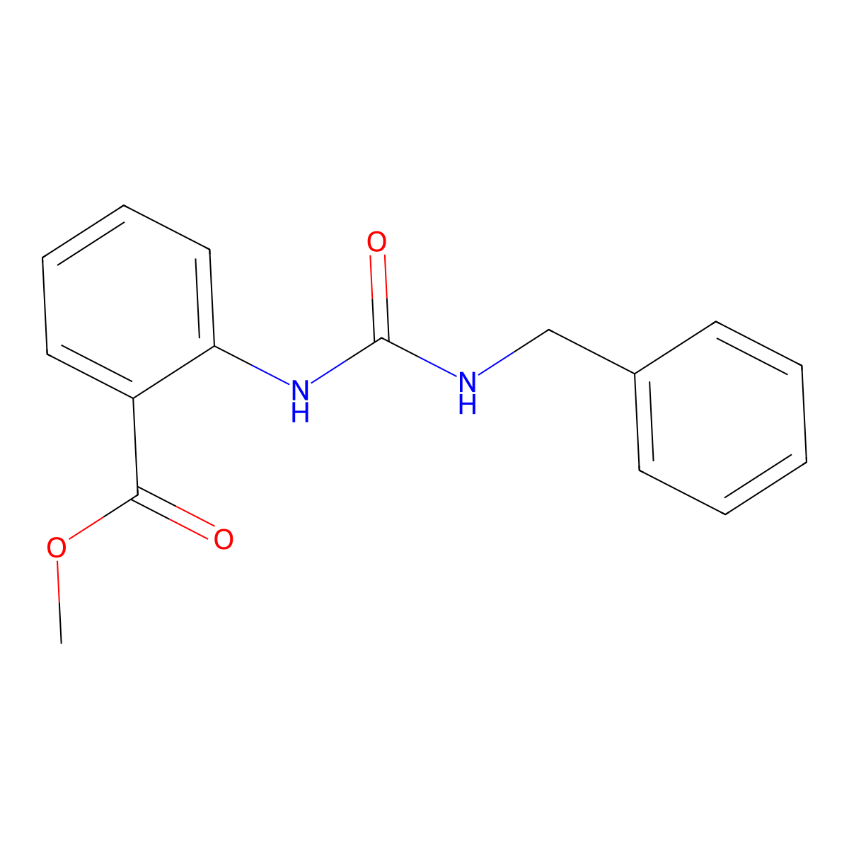 Methyl 2-(3-benzylureido)benzoate molecular structure, CAS 2164-93-4