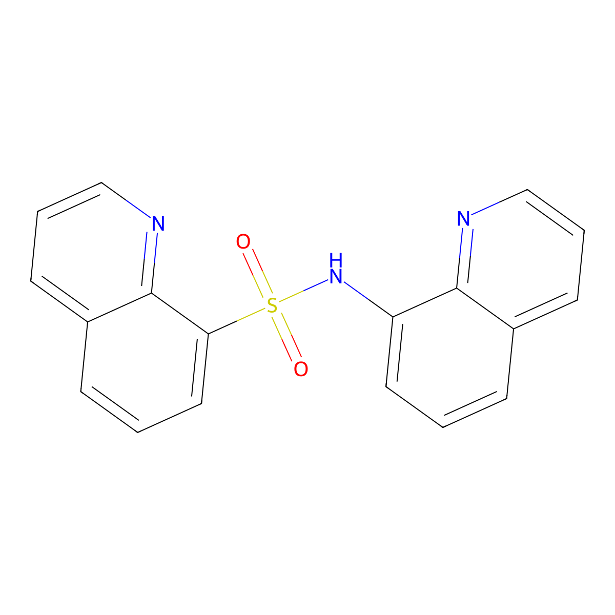8-Quinolyl(8-quinolylsulfonyl)amine molecular structure, CAS 21640-19-7