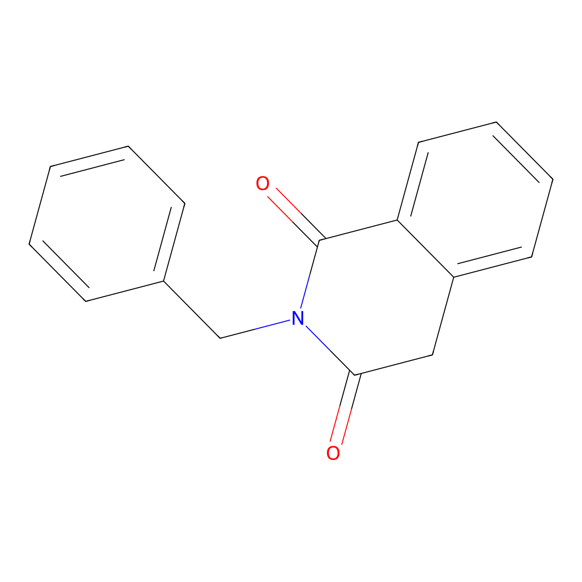 2-benzyl-1,3(2H,4H)-isoquinolinedione molecular structure, CAS 21640-31-3
