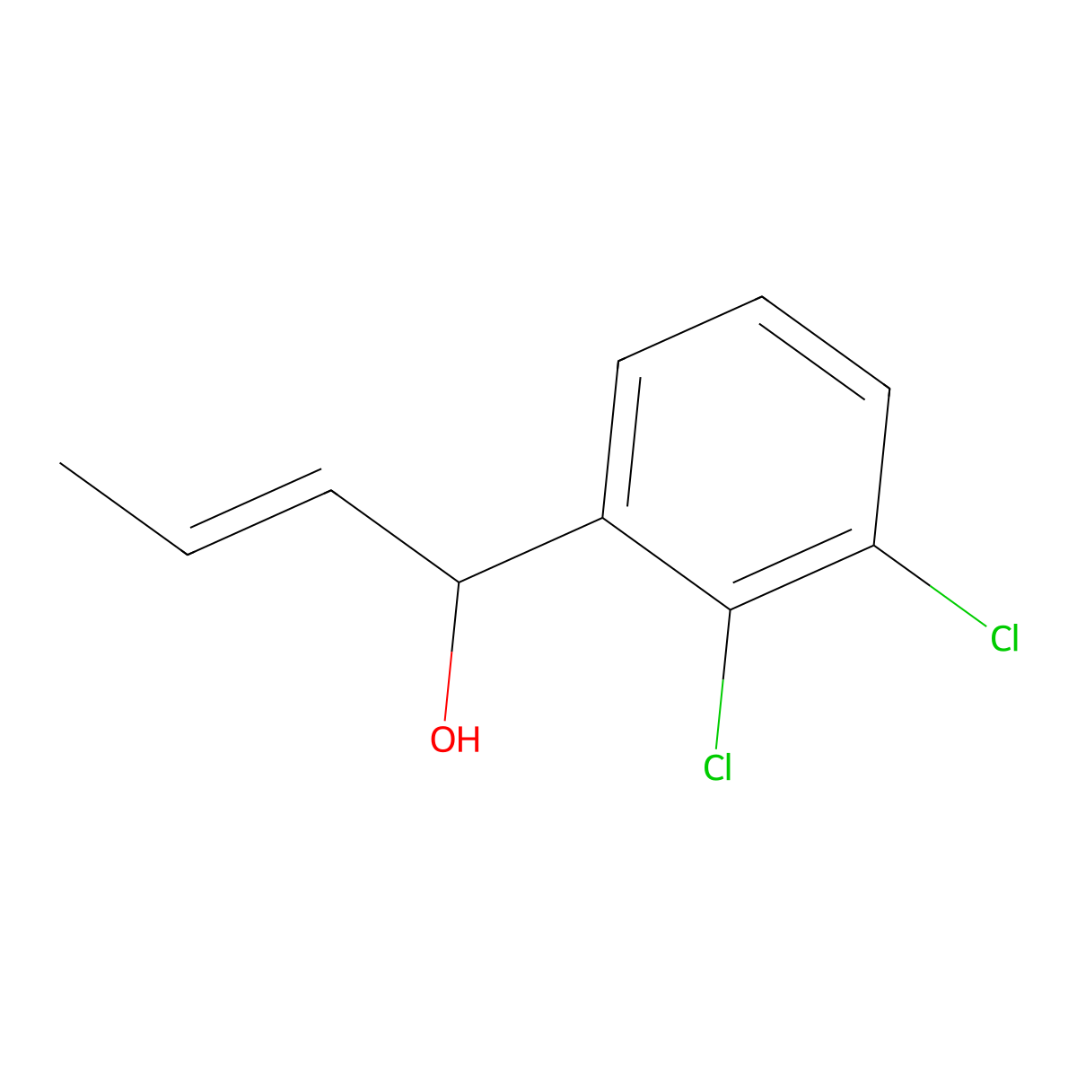 2,3-Dichloro-alpha-1-propen-1-ylbenZenemethanol molecular structure, CAS 2164026-03-1
