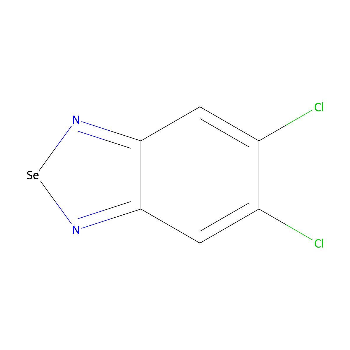 5,6-Dichloro-2,1,3-benzoselenadiazole molecular structure, CAS 21641-42-9