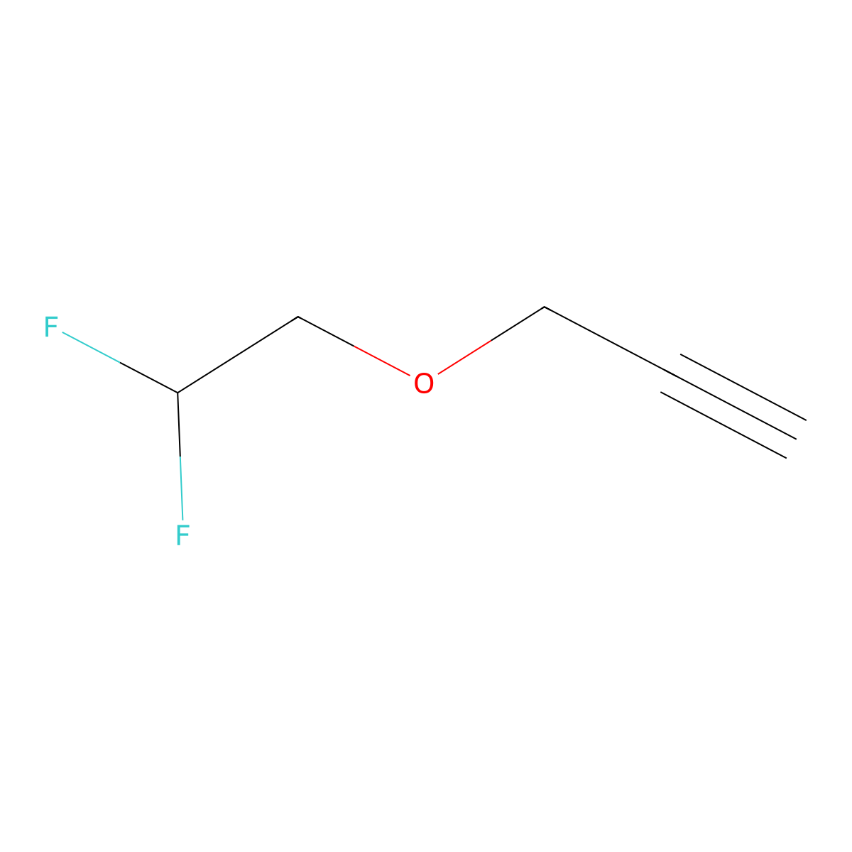 3-(2,2-Difluoroethoxy)prop-1-yne molecular structure, CAS 2164359-01-5
