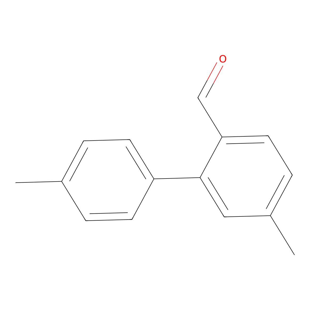 4',5-Dimethyl-[1,1'-biphenyl]-2-carbaldehyde molecular structure, CAS 216442-87-4