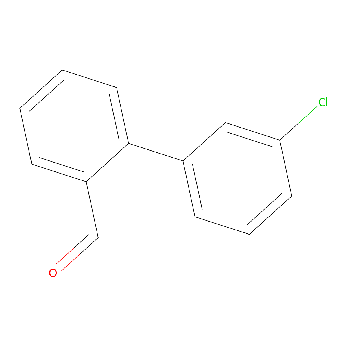 3'-Chlorobiphenyl-2-carbaldehyde molecular structure, CAS 216443-25-3