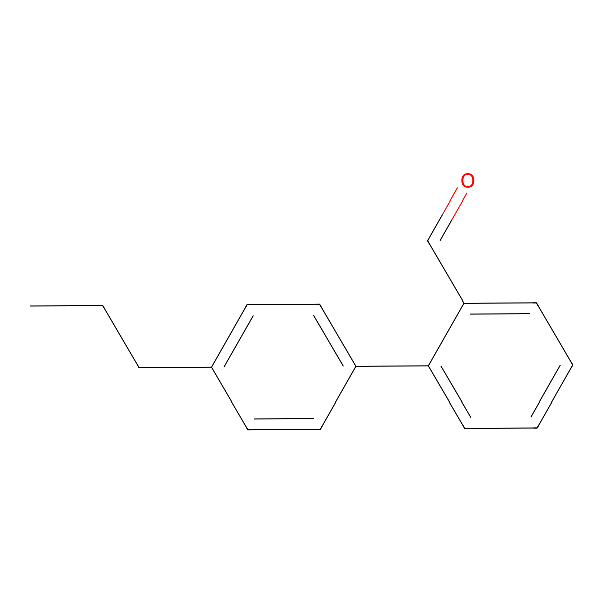 2-(4-Propylphenyl)benzaldehyde molecular structure, CAS 216443-30-0