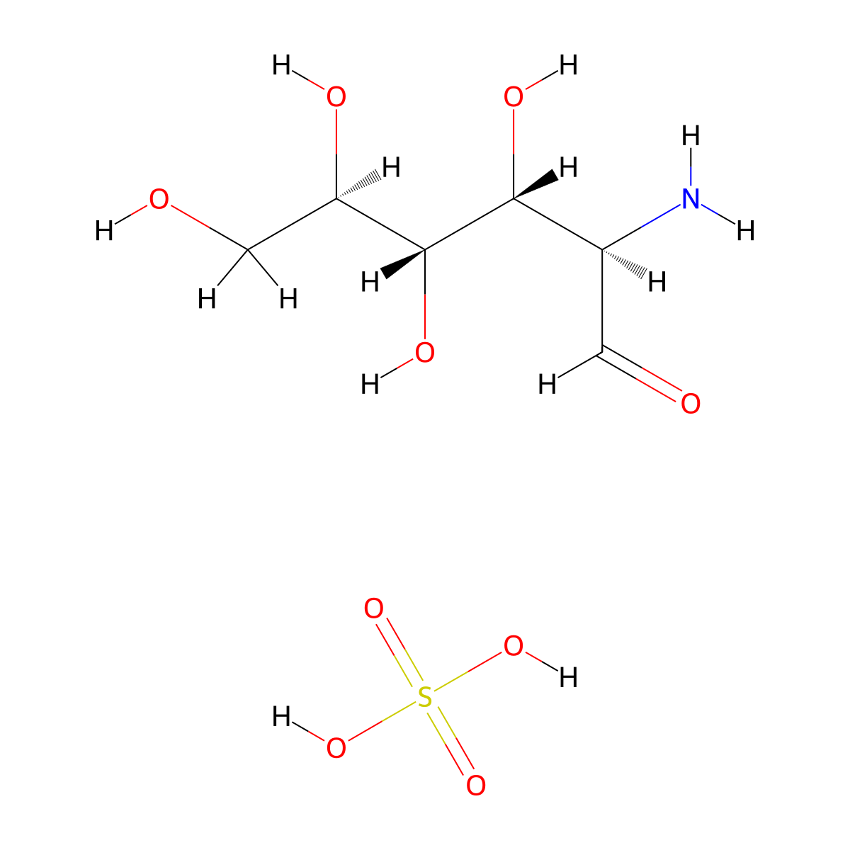 Sulfuric acid--2-amino-2-deoxyhexose (1/1) molecular structure, CAS 216447-61-9