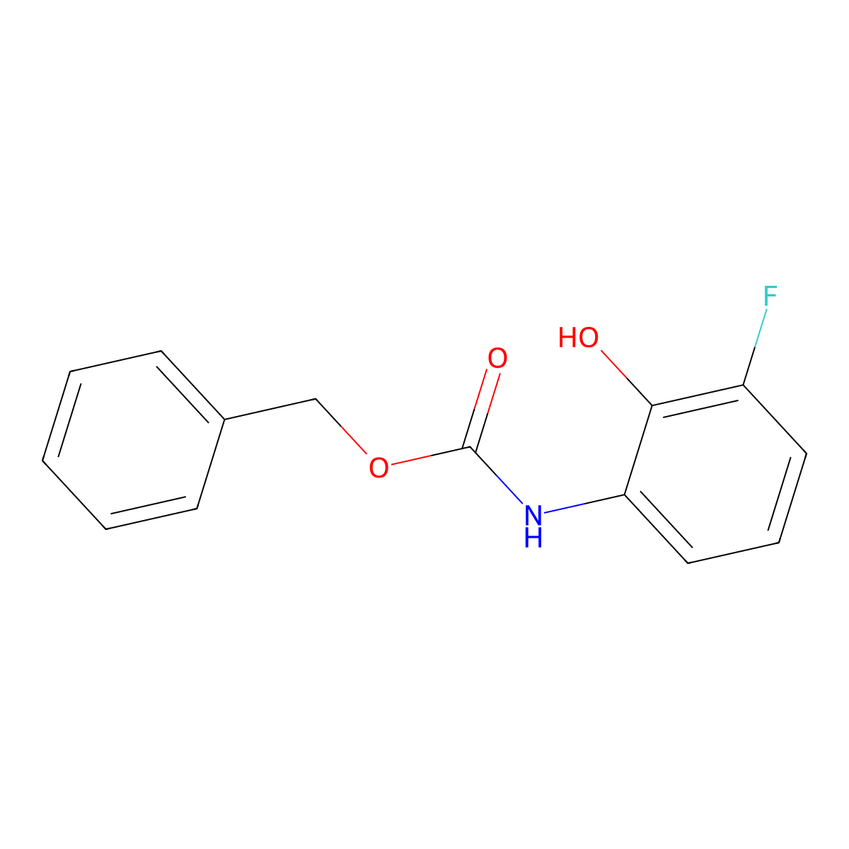 benzyl N-(3-fluoro-2-hydroxyphenyl)carbamate molecular structure, CAS 2164486-09-1