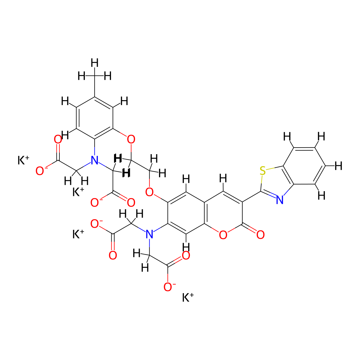 BTC,tetrapotassiumsalt molecular structure, CAS 216453-54-2