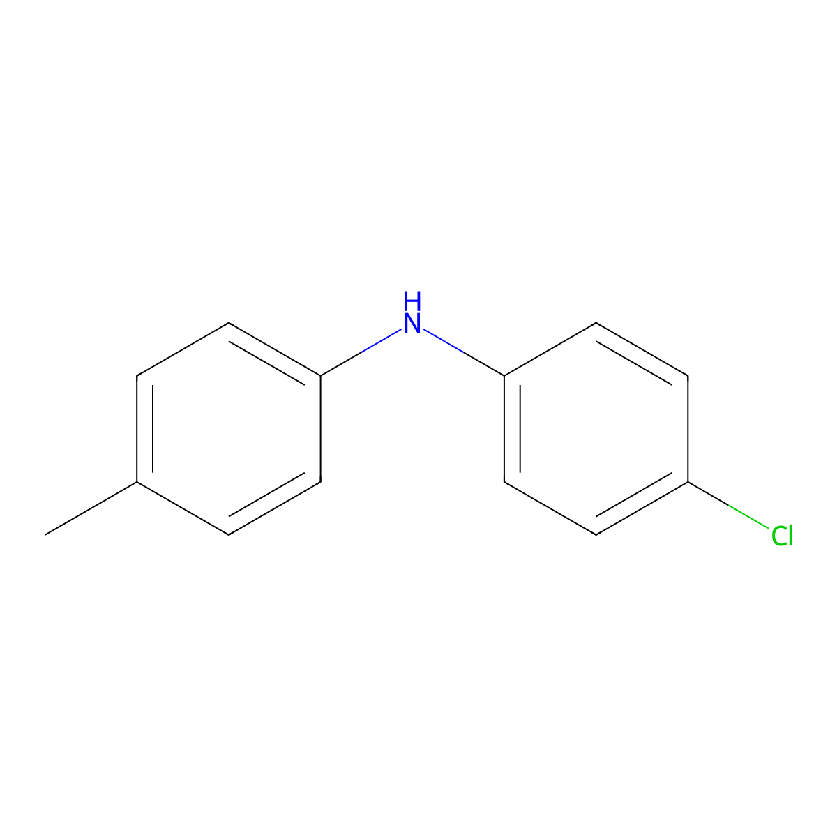 4-Chloro-N-(4-methylphenyl)aniline molecular structure, CAS 21648-16-8
