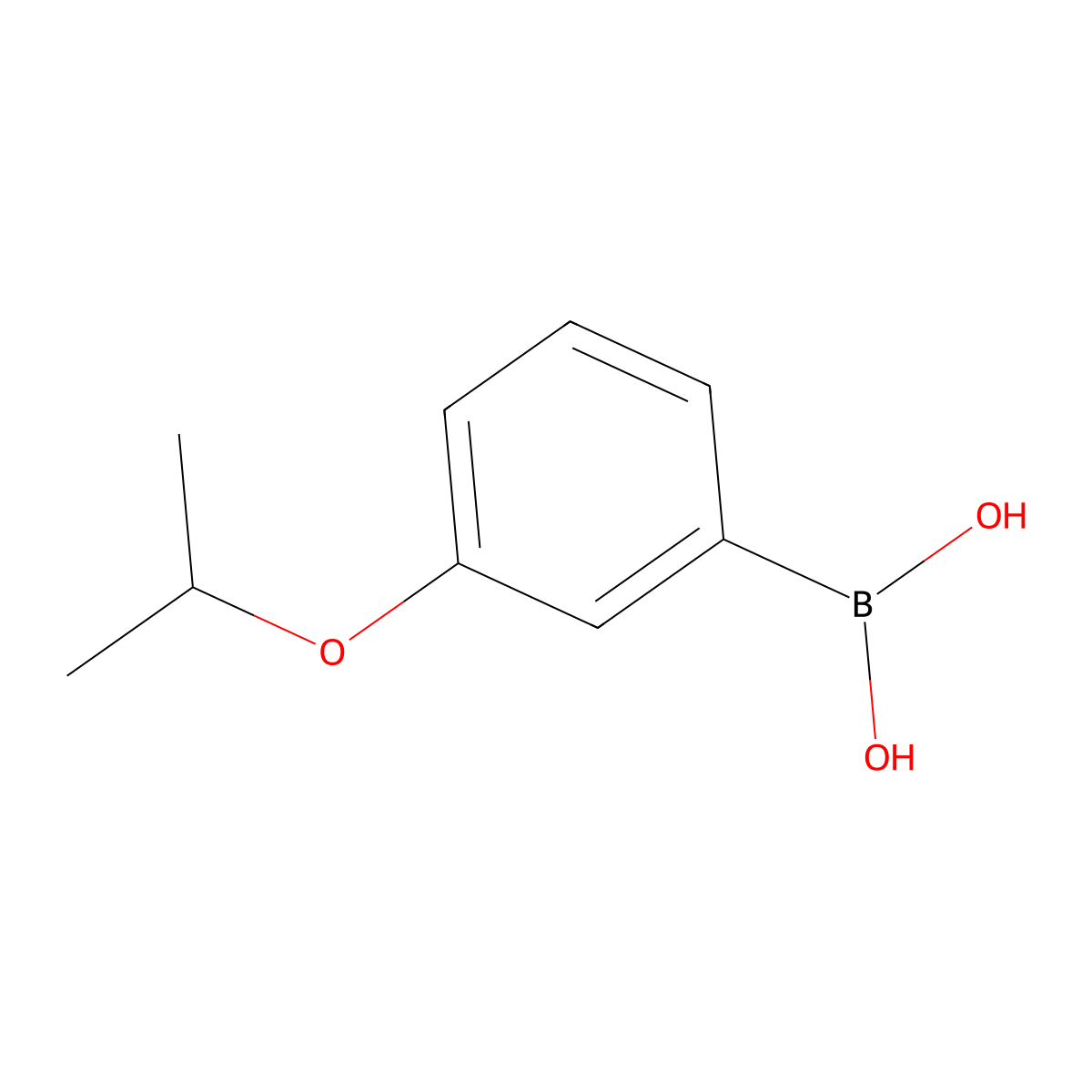 3-Isopropoxybenzeneboronic acid molecular structure, CAS 216485-86-8