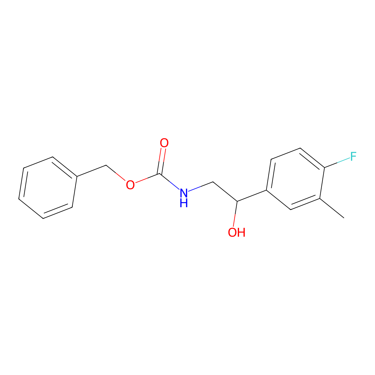 benzyl N-[2-(4-fluoro-3-methylphenyl)-2-hydroxyethyl]carbamate molecular structure, CAS 2164970-31-2