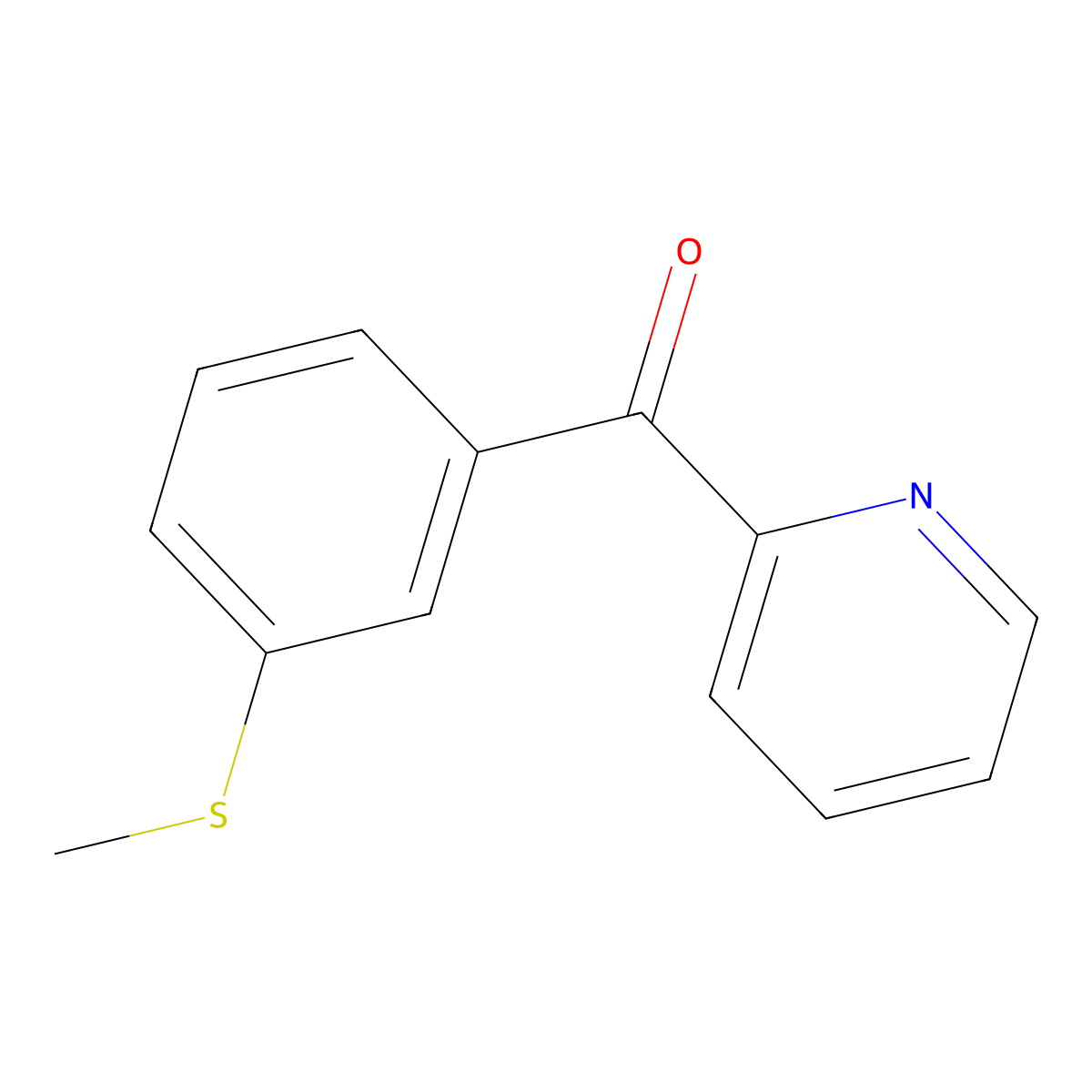 [3-(Methylthio)phenyl]-2-pyridinylmethanone molecular structure, CAS 2164978-65-6