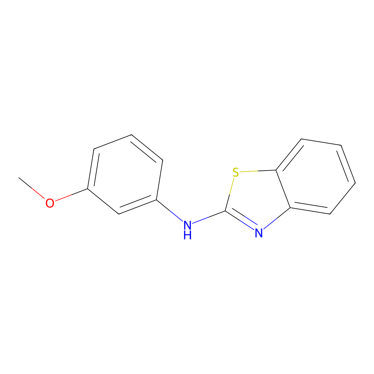 N-(3-Methoxyphenyl)-2-benzothiazolamine molecular structure, CAS 216502-43-1