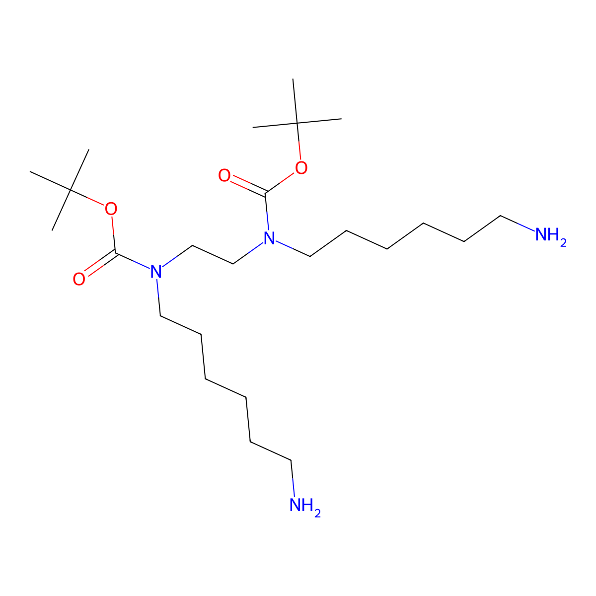 8,11-Bis(Boc)-1,8,11,18-tetraazaoctadecane molecular structure, CAS 216504-14-2