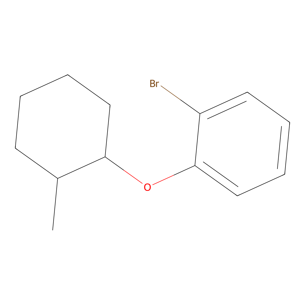 1-Bromo-2-[(2-methylcyclohexyl)oxy]benzene molecular structure, CAS 2165049-52-3