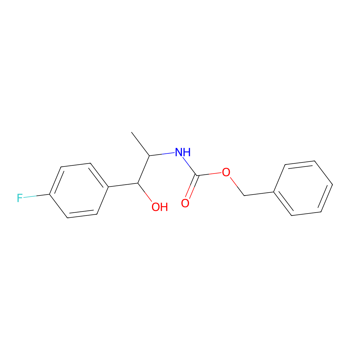 benzyl N-[1-(4-fluorophenyl)-1-hydroxypropan-2-yl]carbamate molecular structure, CAS 2165094-45-9