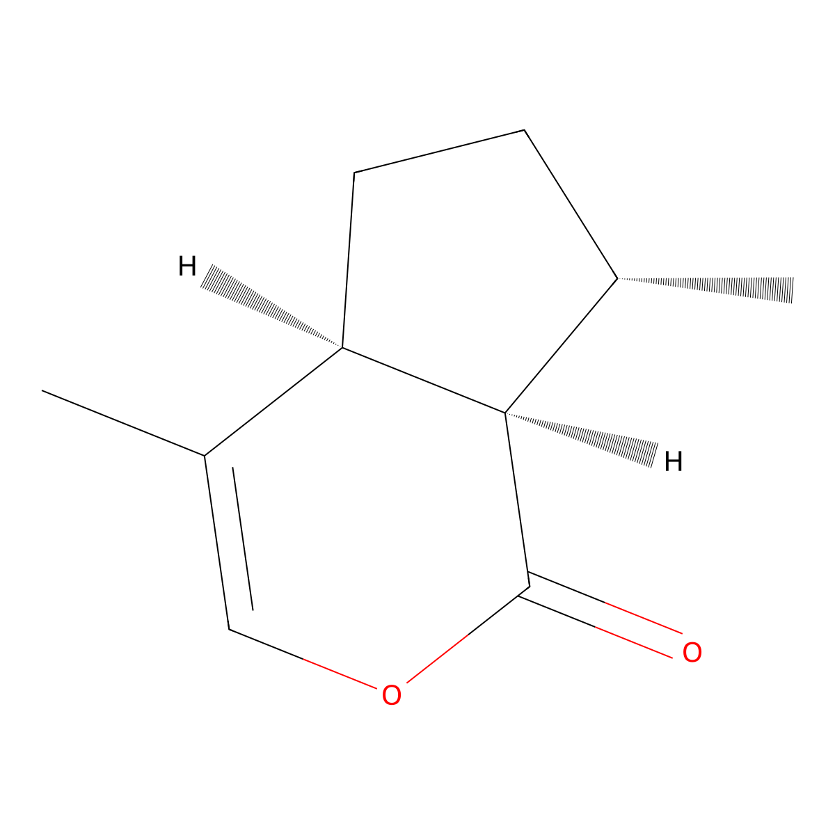 nepetalactone cis-trans-form molecular structure, CAS 21651-62-7