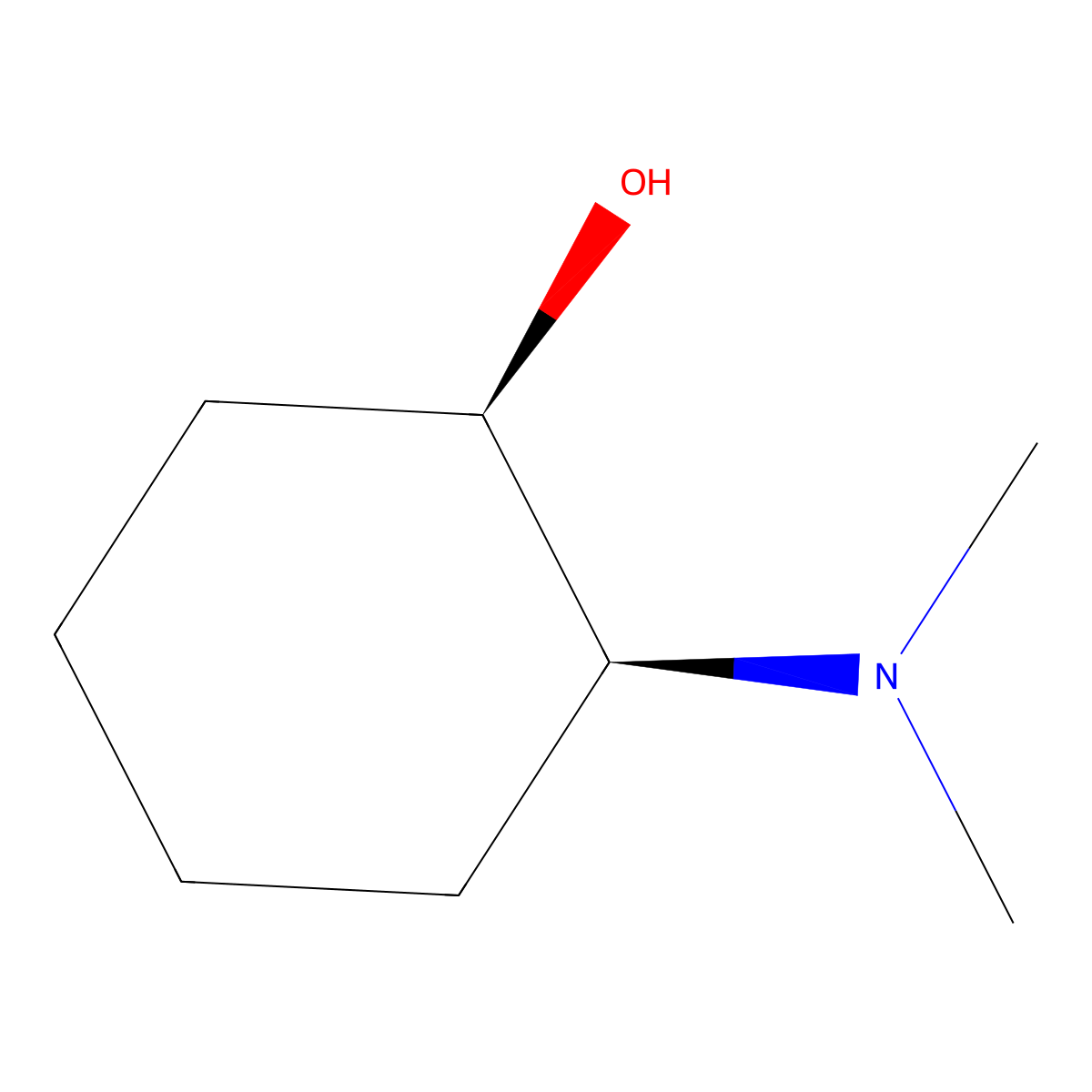 cis-2-(Dimethylamino)Cyclohexanol molecular structure, CAS 21651-71-8