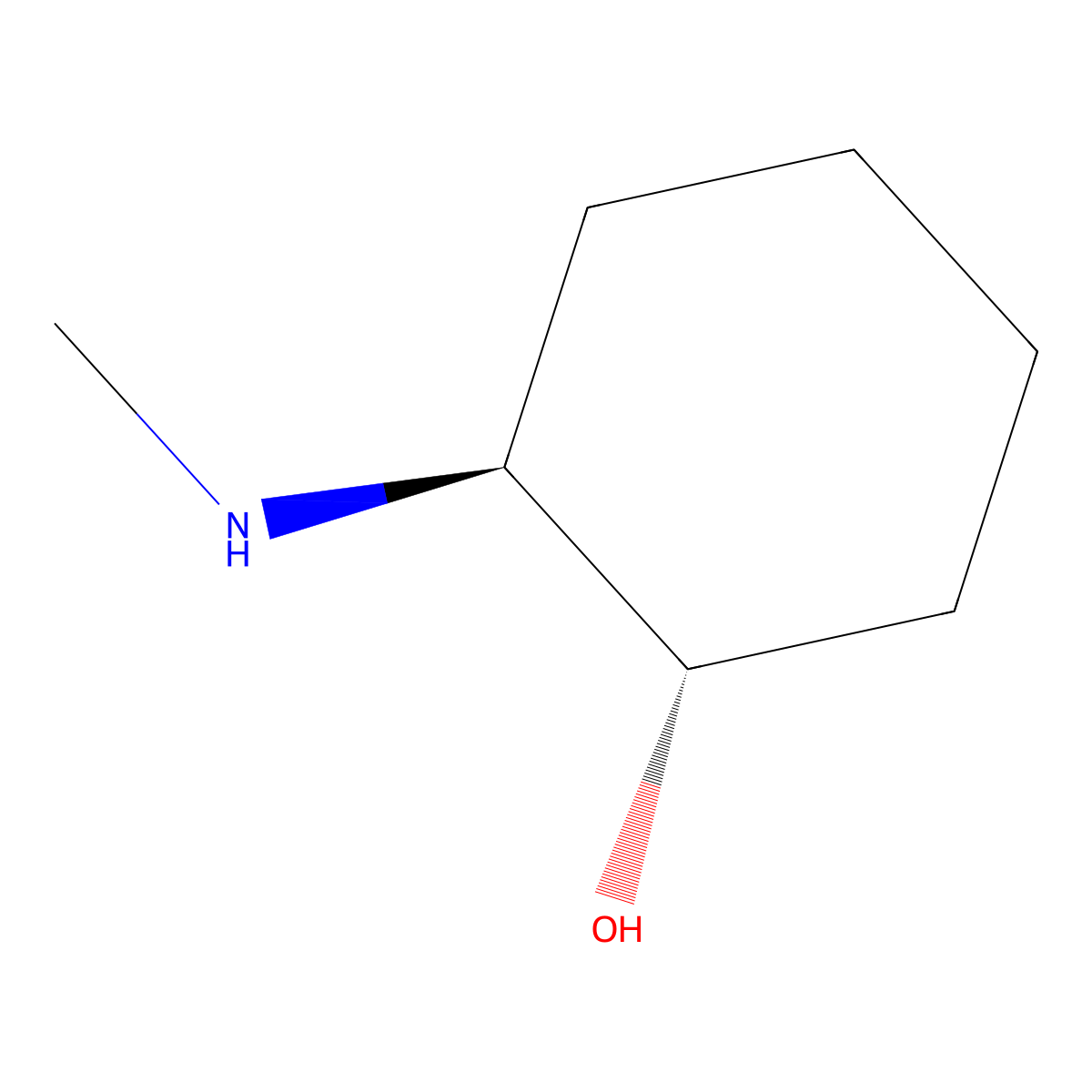 (1S,2S)-2-Methylamino-cyclohexanol molecular structure, CAS 21651-84-3