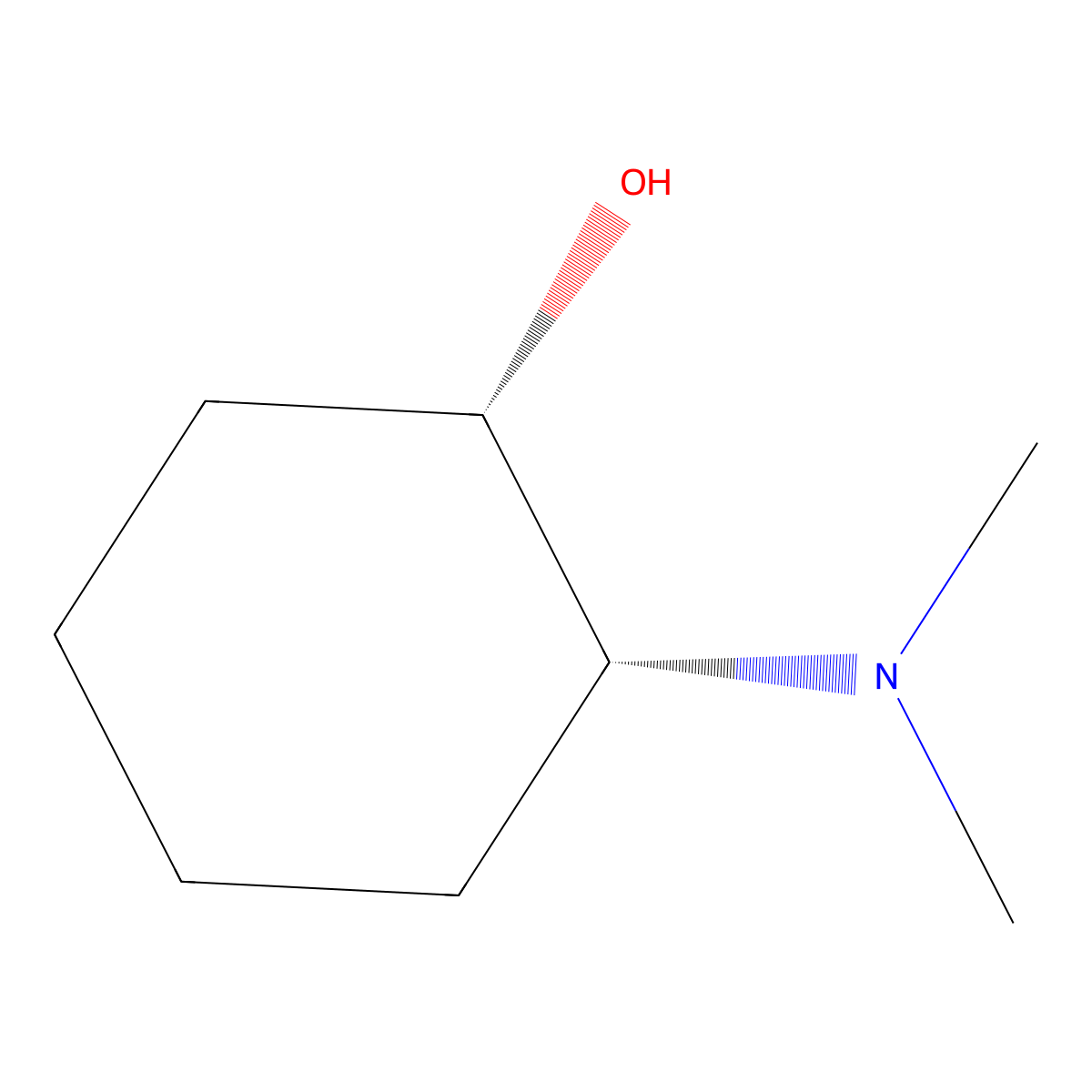 (1S,2R)-2-(dimethylamino)cyclohexanol molecular structure, CAS 21651-86-5