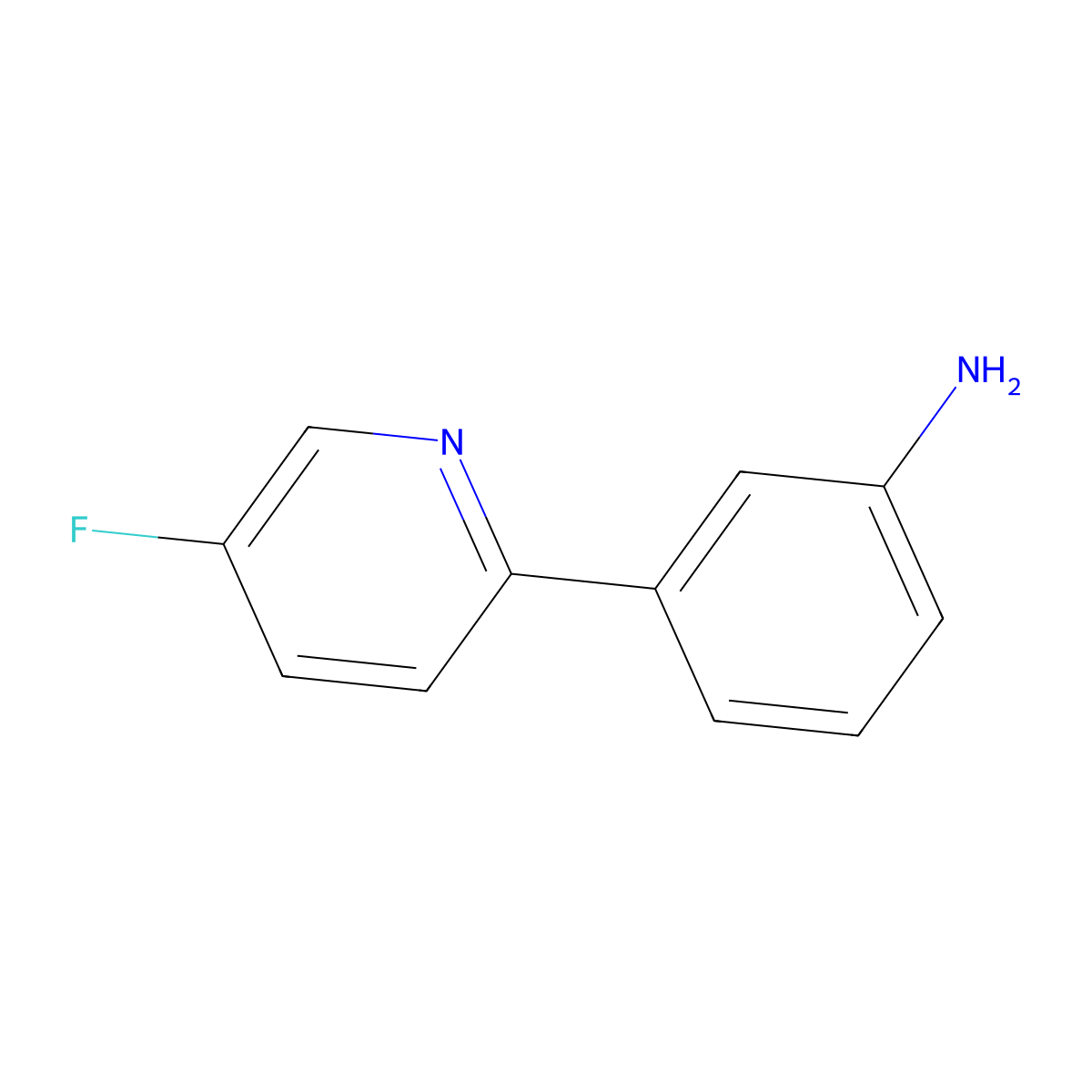 3-(5-Fluoropyridin-2-YL)aniline molecular structure, CAS 2165149-66-4