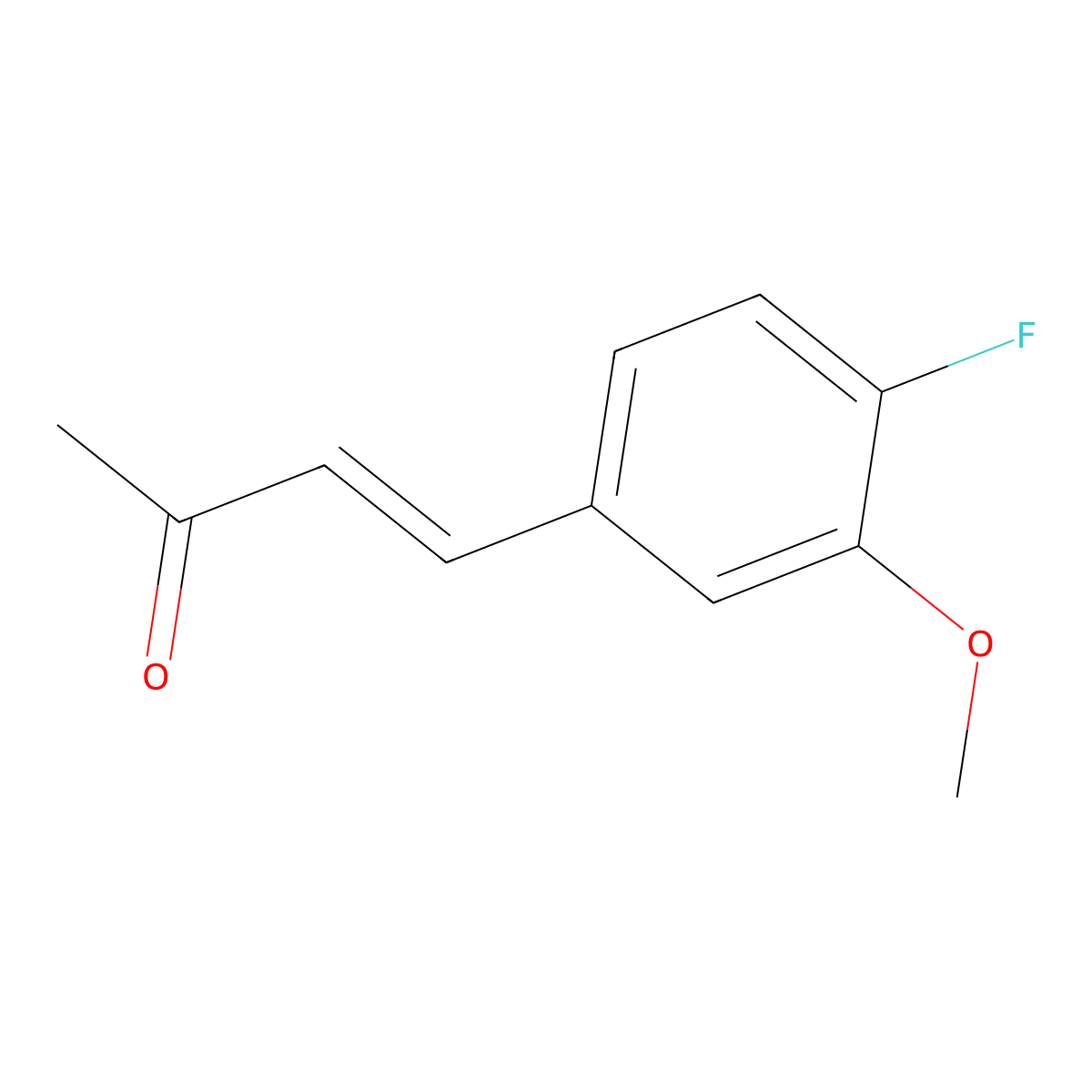 4-(4-Fluoro-3-methoxyphenyl)but-3-en-2-one molecular structure, CAS 2165326-08-7