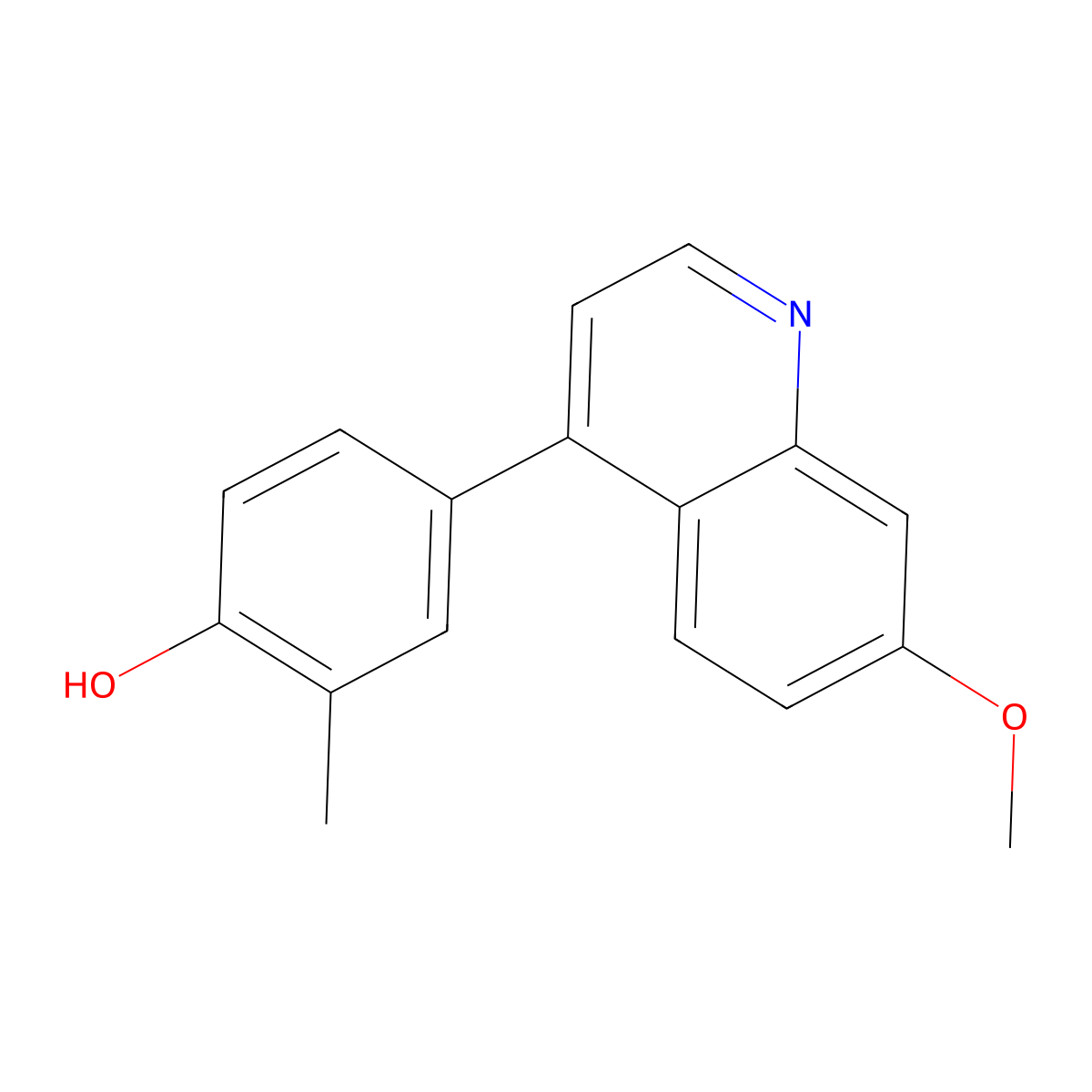 4-(7-Methoxyquinolin-4-yl)-2-methylphenol molecular structure, CAS 2165340-32-7