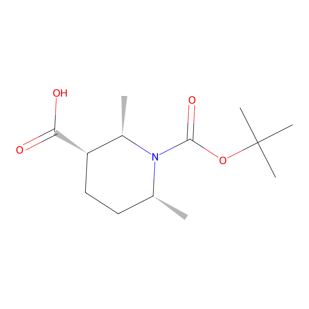1-[(Tert-butoxy)carbonyl]-2,6-dimethylpiperidine-3-carboxylic acid molecular structure, CAS 2165341-61-5
