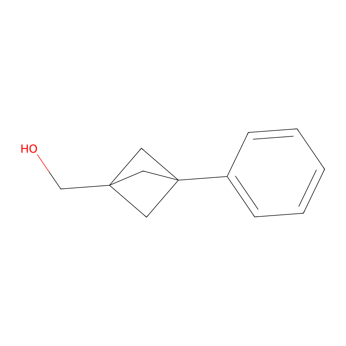 {3-Phenylbicyclo[1.1.1]pentan-1-yl}methanol molecular structure, CAS 2165347-55-5