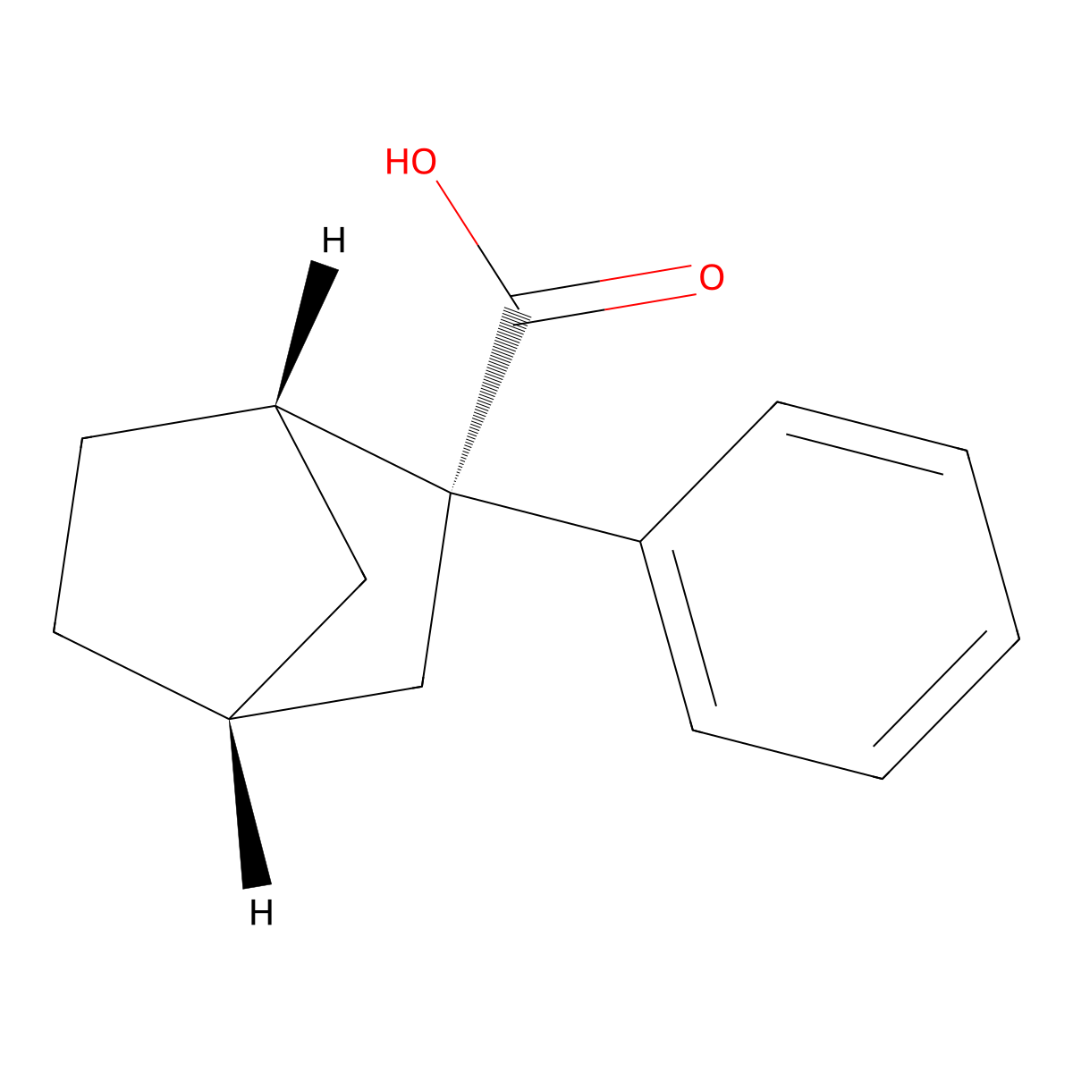 rac-(1R,2S,4S)-2-phenylbicyclo[2.2.1]heptane-2-carboxylic acid molecular structure, CAS 2165361-81-7
