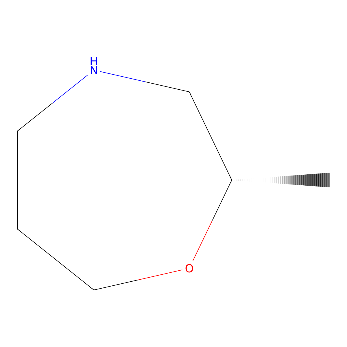 (2S)-2-methyl-1,4-oxazepane molecular structure, CAS 2165477-08-5