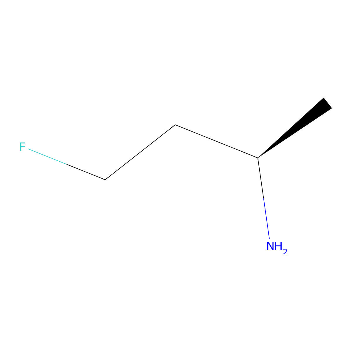(2R)-4-fluorobutan-2-amine molecular structure, CAS 2165486-14-4