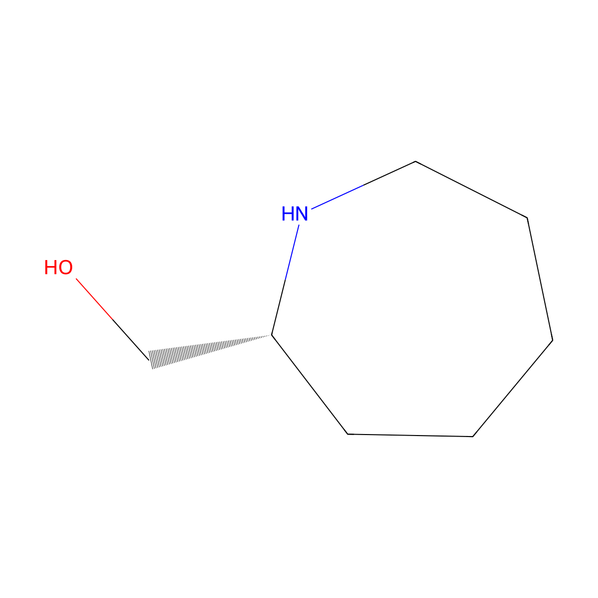 [(2R)-azepan-2-yl]methanol molecular structure, CAS 2165594-98-7