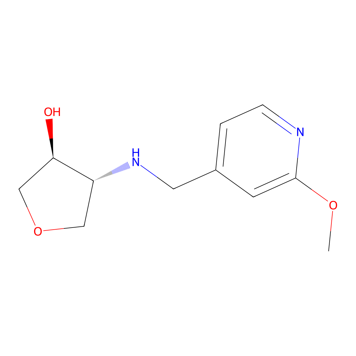 (3S,4R)-4-{[(2-methoxypyridin-4-yl)methyl]amino}oxolan-3-ol molecular structure, CAS 2165636-95-1