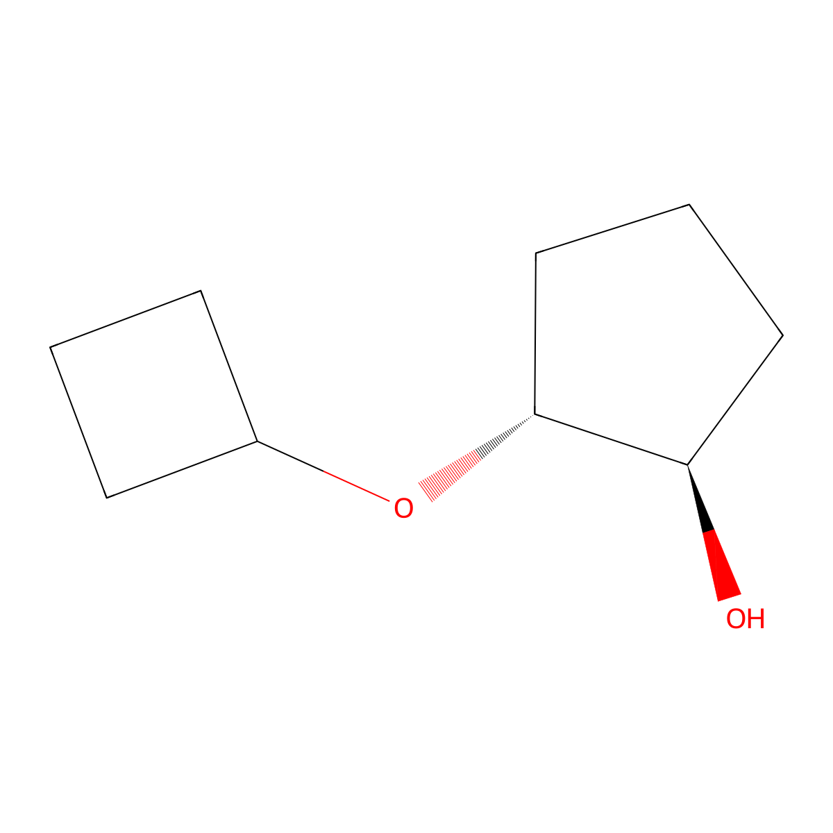 (1R,2R)-2-cyclobutoxycyclopentan-1-ol molecular structure, CAS 2165642-41-9