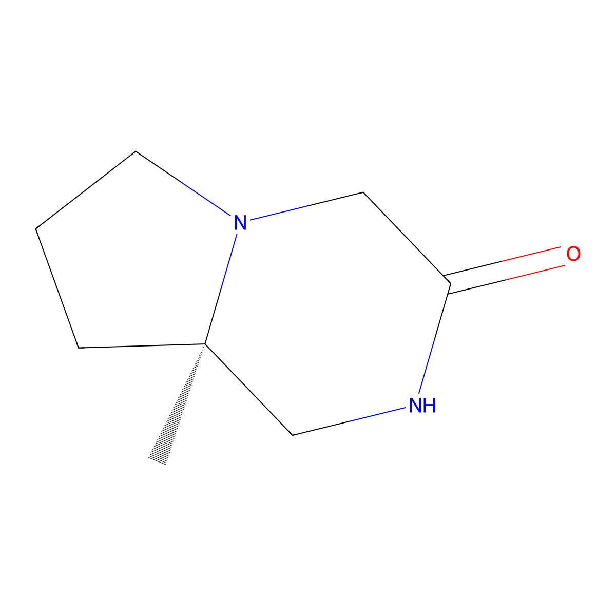 (R)-8A-methylhexahydropyrrolo[1,2-a]pyrazin-3(4H)-one molecular structure, CAS 2165659-24-3