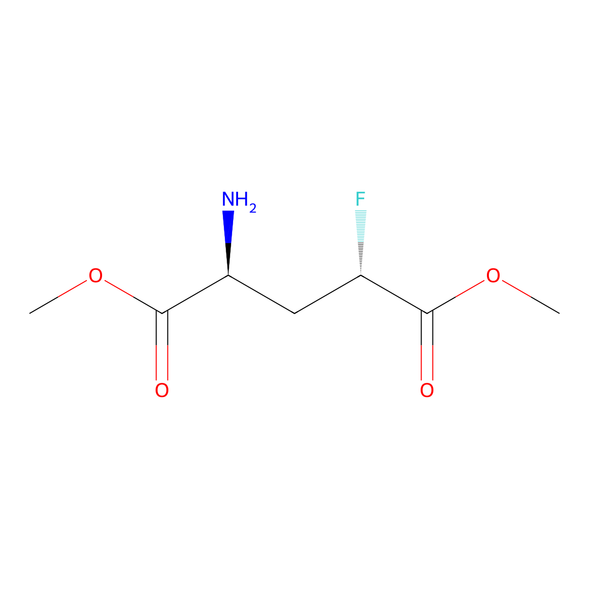 1,5-dimethyl (2S,4S)-2-amino-4-fluoropentanedioate molecular structure, CAS 2165662-53-1