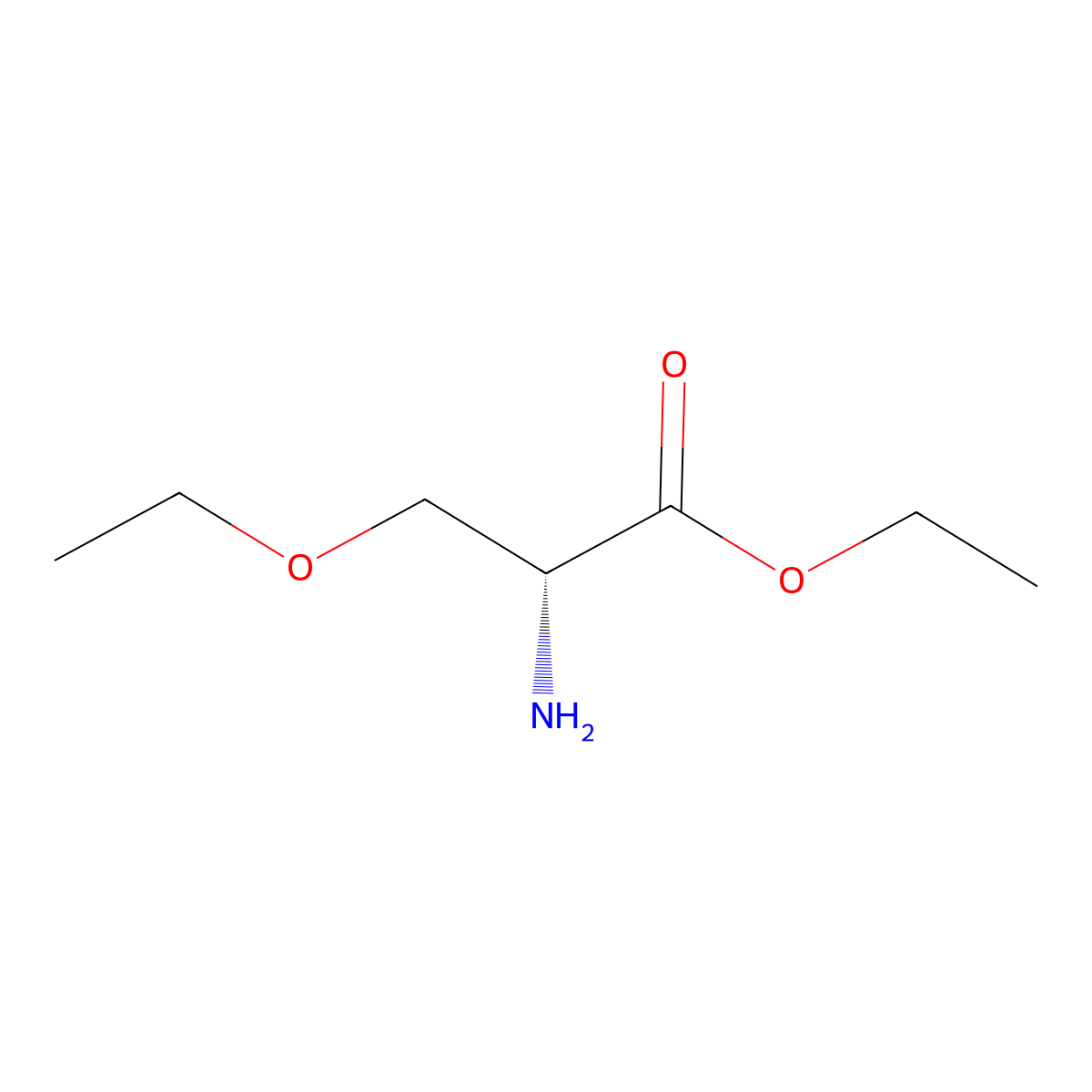 ethyl (2R)-2-amino-3-ethoxypropanoate molecular structure, CAS 2165674-27-9