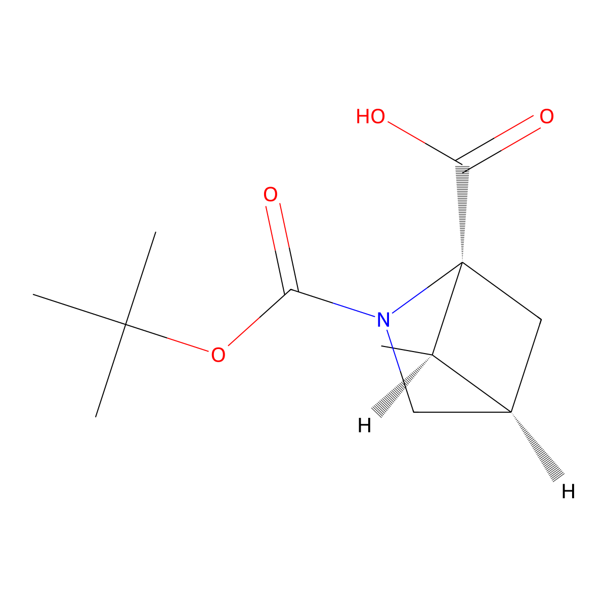 2-[(Tert-butoxy)carbonyl]-5-methyl-2-azabicyclo[2.1.1]hexane-1-carboxylic acid molecular structure, CAS 2165713-65-3