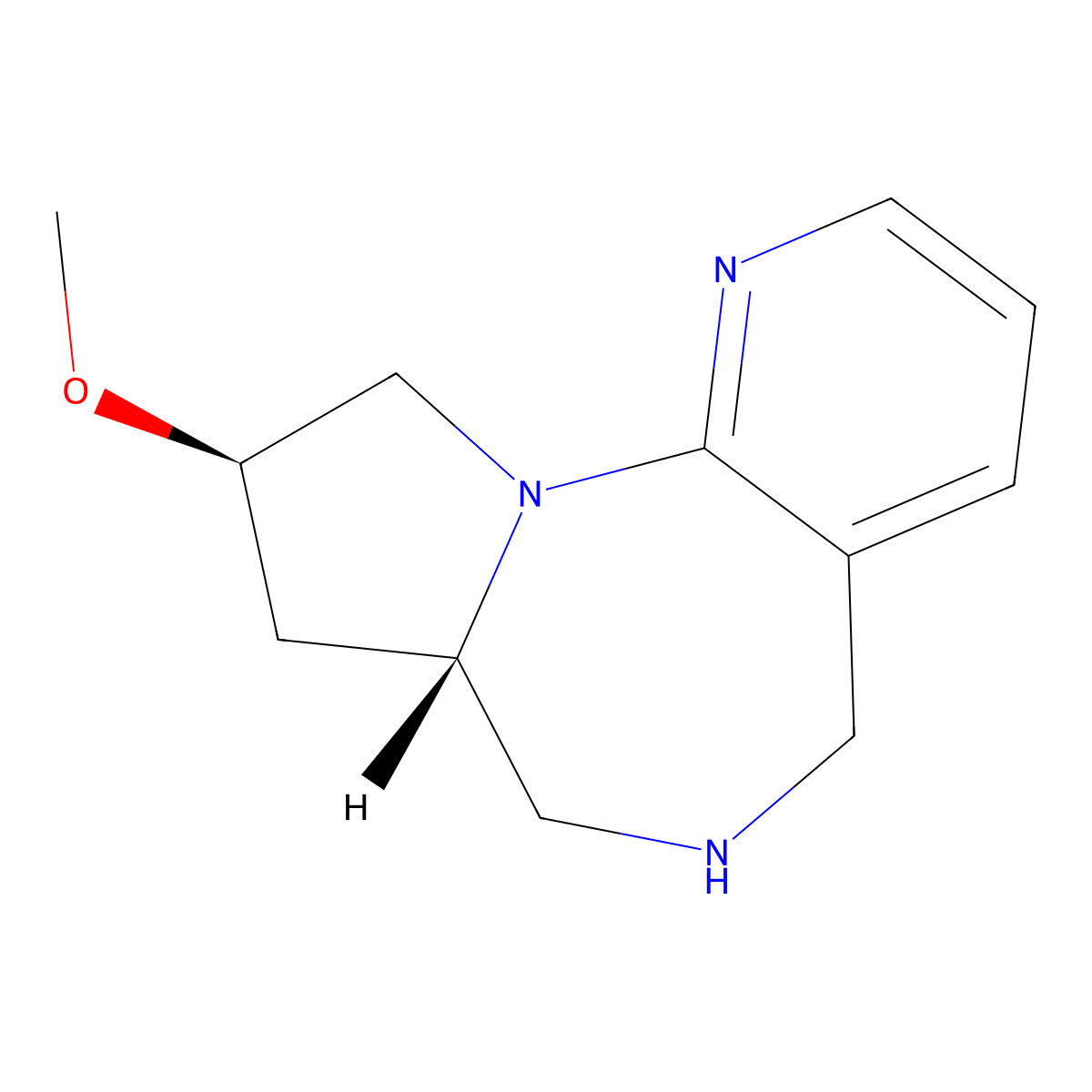 (4R,6S)-4-methoxy-2,8,14-triazatricyclo[8.4.0.0,2,6]tetradeca-1(14),10,12-triene molecular structure, CAS 2165719-50-4