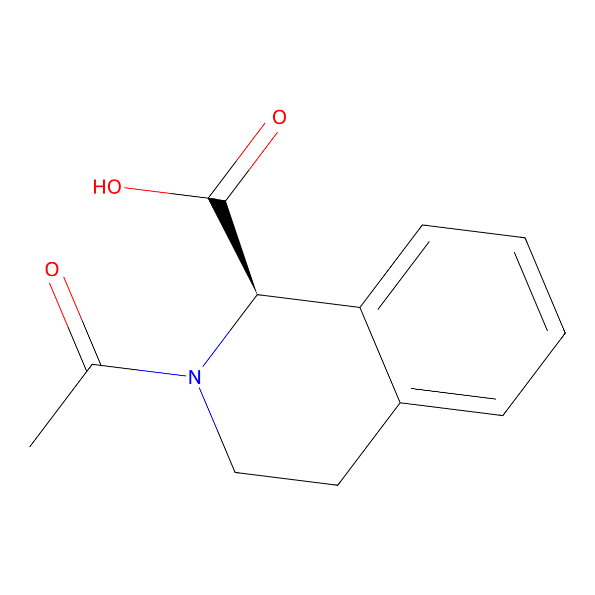(1R)-2-acetyl-1,2,3,4-tetrahydroisoquinoline-1-carboxylic acid molecular structure, CAS 2165731-51-9